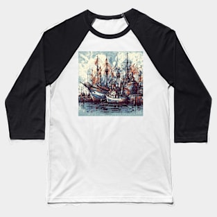 Massive ships on the sea Baseball T-Shirt